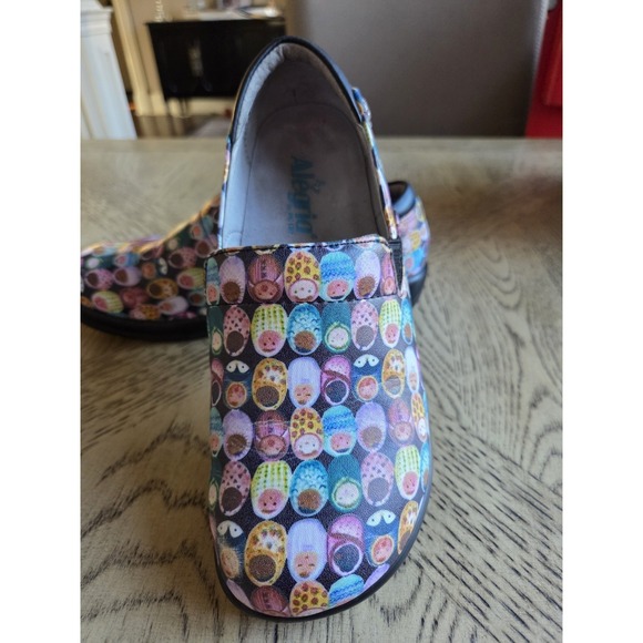 Alegria Clogs Nursing Shoes Size 37-6.5/7 Multicolor Babies Comfort Leather - Picture 2 of 16